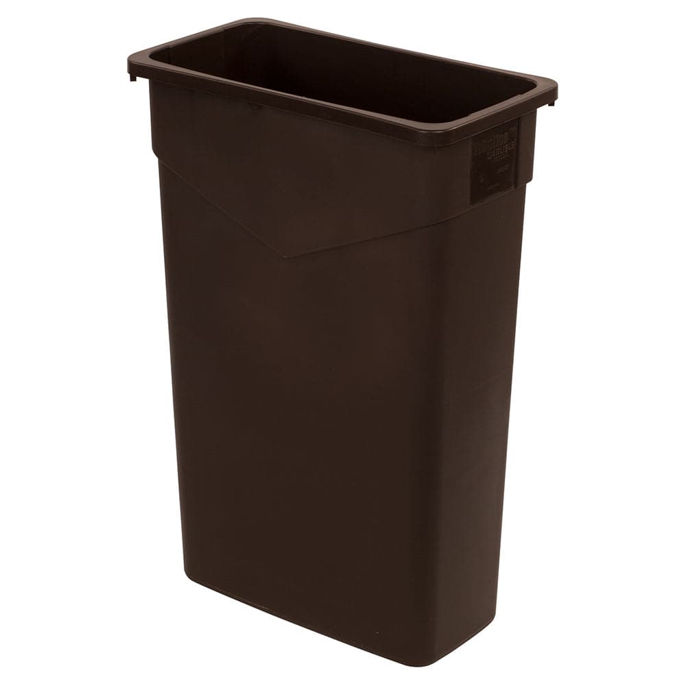 Carlisle 23 gallon Commercial Trash Can - Plastic, Rectangular, Built-in Handles (34202369)