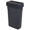 Carlisle Rectangle Swing Top Trash Can Lid - Plastic, Gray (34202423) thumbnail 3