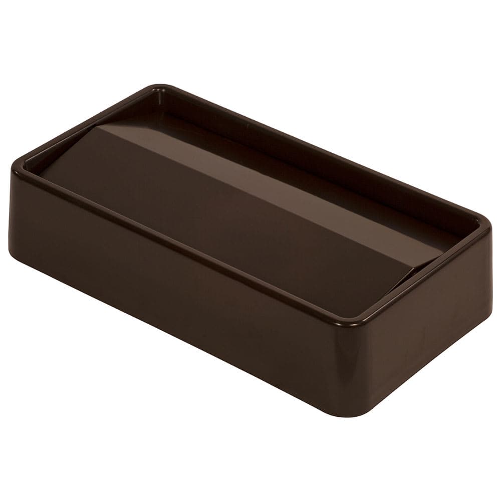 Carlisle Rectangle Swing Top Trash Can Lid - Plastic, Brown (34202469)