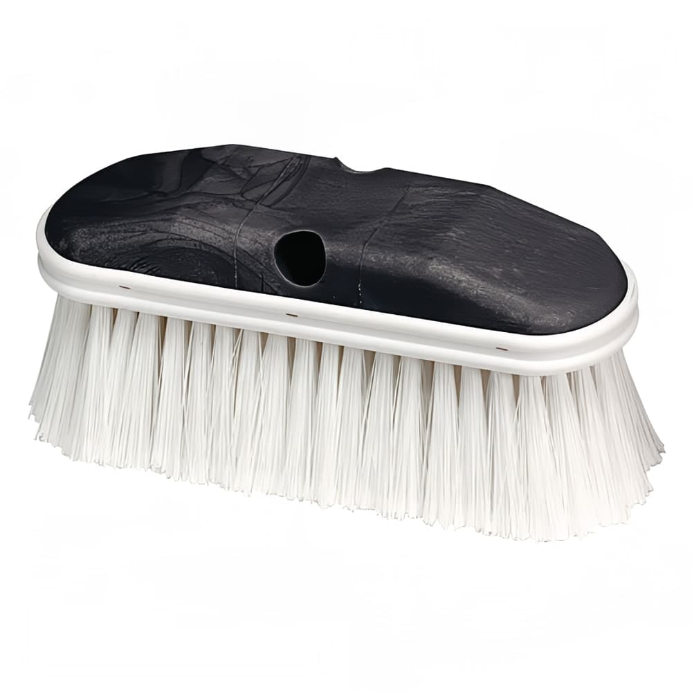 Carlisle 9" Vehicle Wash Brush - Poly/Plastic, White (36120902)