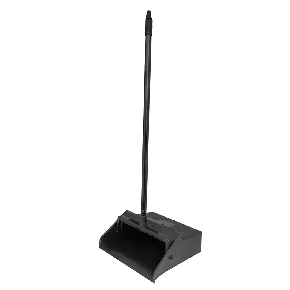 Carlisle 12" Duo-Pan Lobby Dust Pan - Metal Handle, Black (36141003-1)