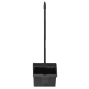 Carlisle 12" Duo-Pan Lobby Dust Pan - Metal Handle, Black (36141003-1) thumbnail 3