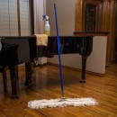 Carlisle 60"L Flo-Pac® Dust Mop Handle w/ Connector, Blue Vinyl Over Metal (36201300) thumbnail 5