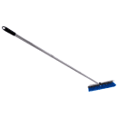 Carlisle 18" Floor Sweep with Handle - Plastic Block, Squeegee, Blue (3621961814) thumbnail 2