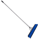 Carlisle 24" Floor Sweep with Handle - Plastic Block, Squeegee, Blue (3621962414) thumbnail 4