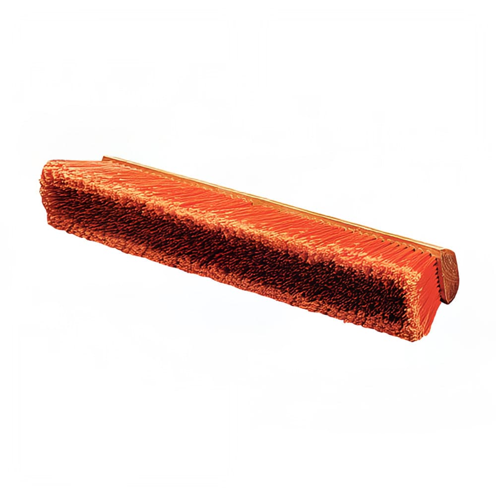 Carlisle 24" Floor Sweep - Fine/Medium, Hardwood Block, Orange Poly Bristles (36222424)