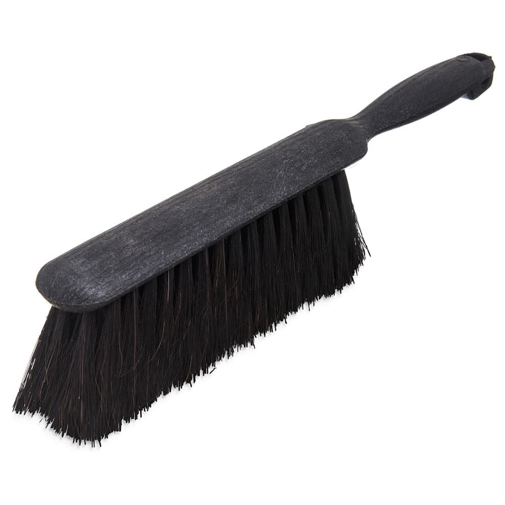 Carlisle 8" Counter/Bench Brush - Horsehair/Plastic, Gray/Black (3622503)