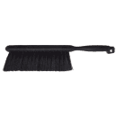 Carlisle 8" Counter/Bench Brush - Horsehair/Plastic, Gray/Black (3622503) thumbnail 3