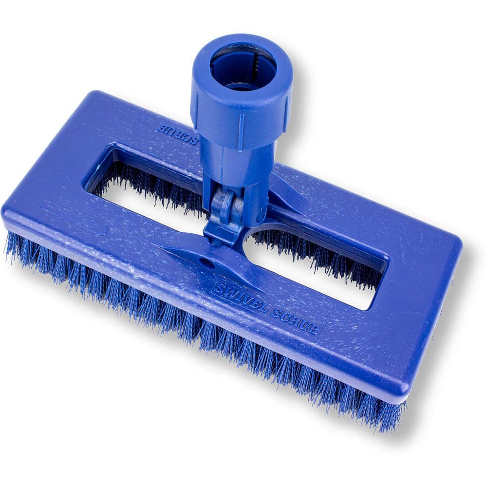 Carlisle 8" Swivel Scrub® Floor Brush Head Only w/ Blue Poly Bristles (3638831EC14)