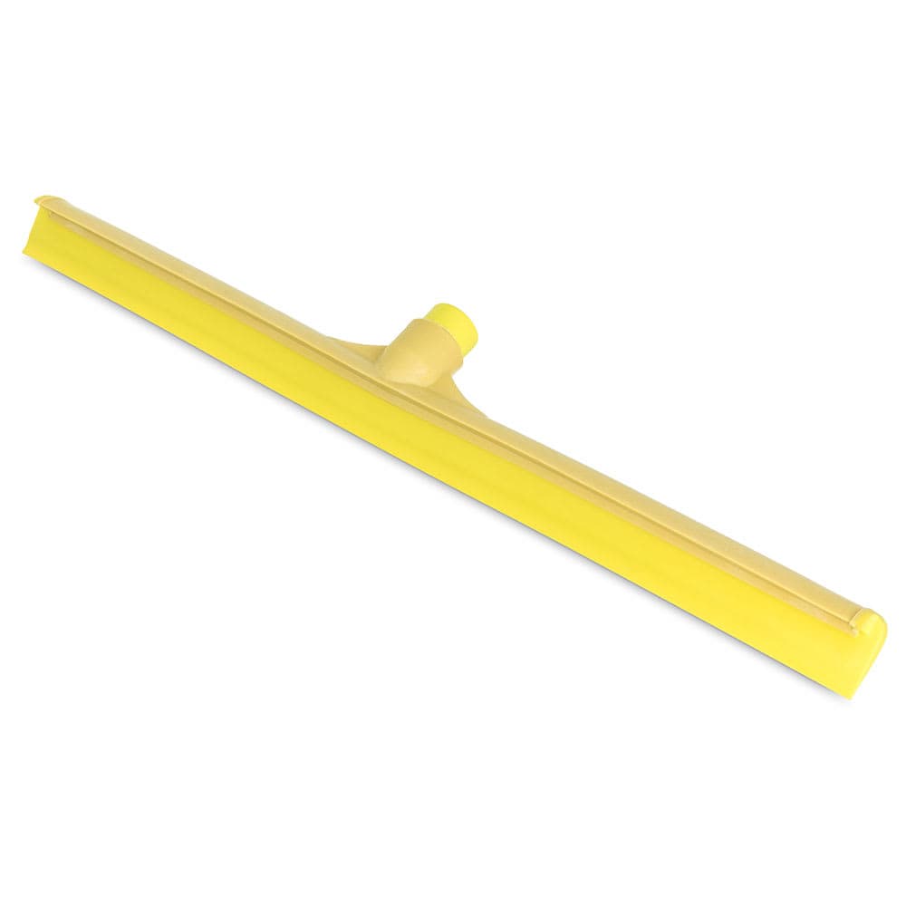 Carlisle 24" Floor Squeegee Head - Straight, Foam Rubber Blade, Yellow (3656804)