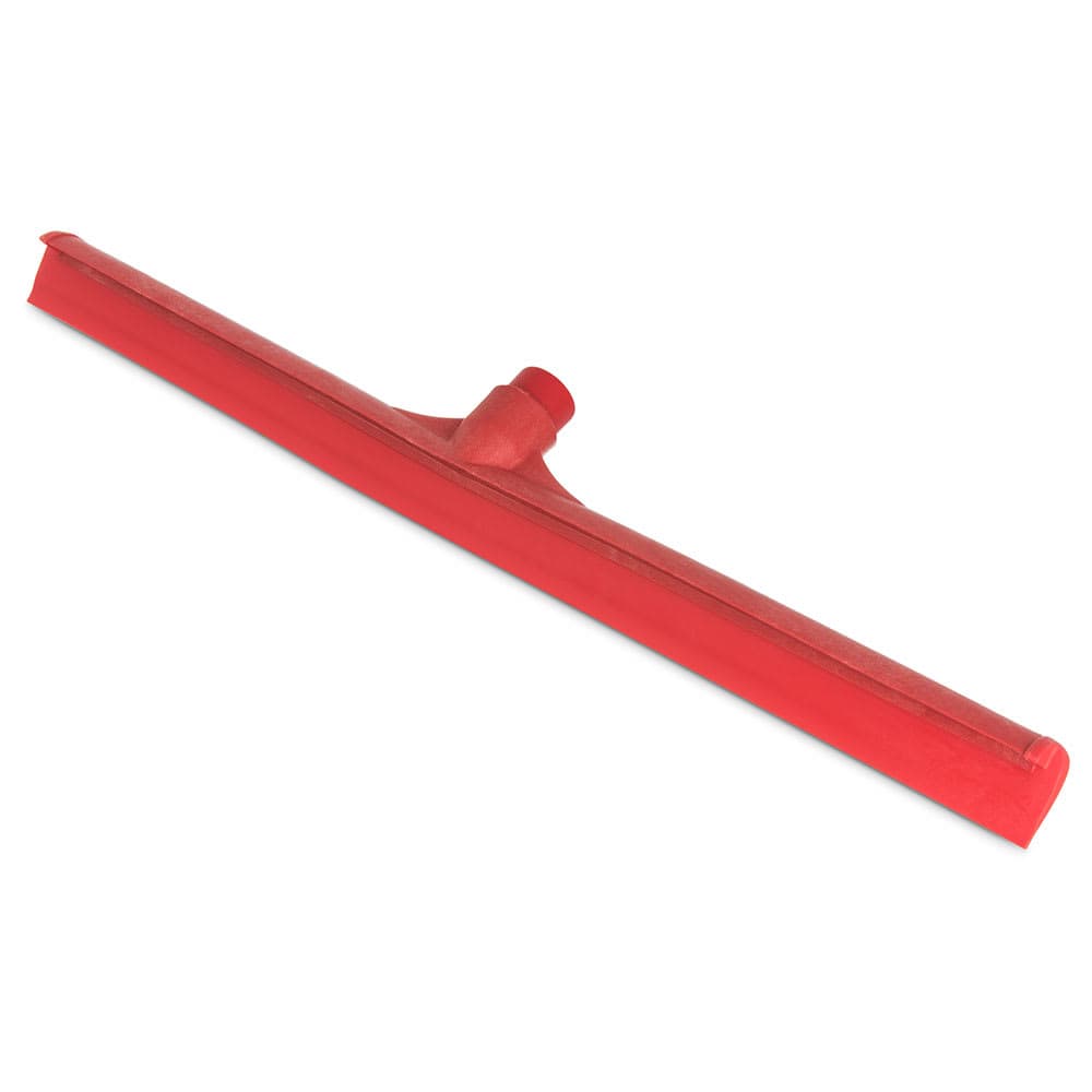 Carlisle 24" Floor Squeegee Head - Straight, Foam Rubber Blade, Red (3656805)