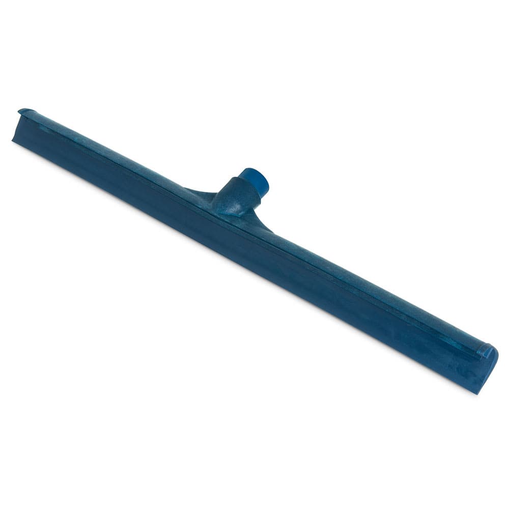 Carlisle 24" Floor Squeegee Head - Straight, Foam Rubber Blade, Blue (3656814)