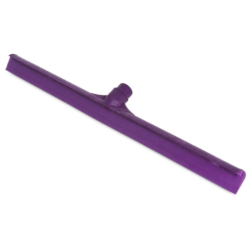 Carlisle 24" Floor Squeegee Head - Straight, Foam Rubber Blade, Purple (3656868)