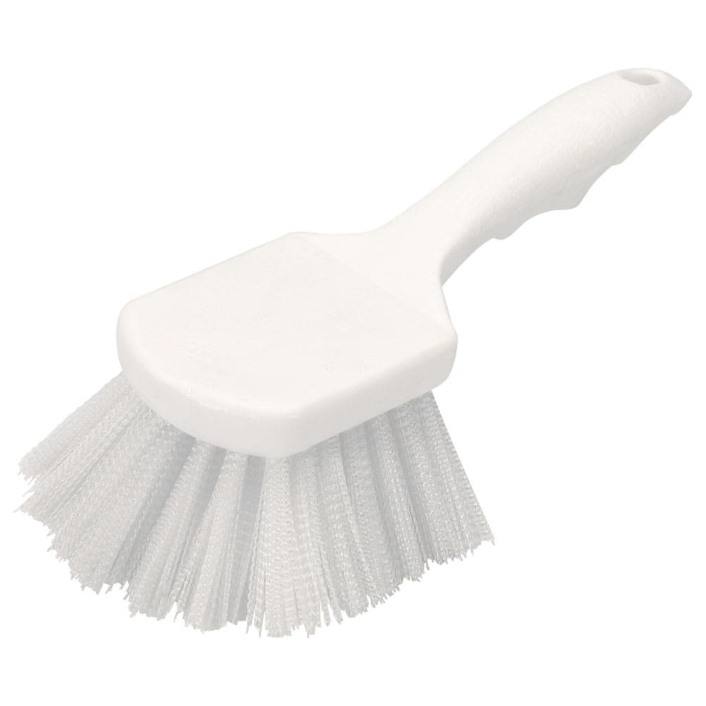 Carlisle 8" Utility Scrub Brush - Nylon/Plastic, White (3662000)
