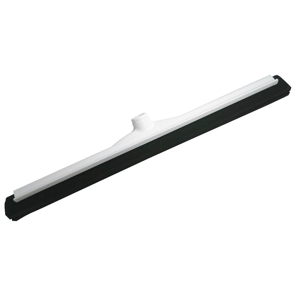 Carlisle 22" Floor Squeegee - Foam Rubber Blade, Plastic Frame, White/Black (36622200)