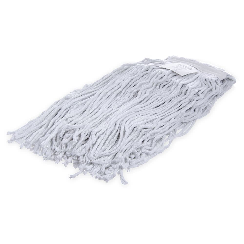 Carlisle Wet Mop Head - #24, Cut End, 4 Ply Rayon Yarn, White (369074B00)