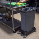 Carlisle Rectangular TrimLine™ Trash Can Dolly for 15 & 23 gal Cans, Black (36921003) thumbnail 6