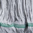 Carlisle Wet Mop Head - Looped-End, 4 Ply Cotton/Synthetic Blend Yarn, White/Green (369419B00) thumbnail 3