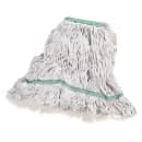 Carlisle Wet Mop Head - Looped-End, 4 Ply Cotton/Synthetic Blend Yarn, White/Green (369419B00) thumbnail 6
