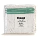 Carlisle Wet Mop Head - Looped-End, 4 Ply Cotton/Synthetic Blend Yarn, White/Green (369419B00) thumbnail 7