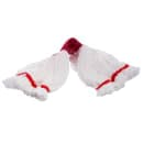 Carlisle Wet Mop Head - Looped End, Microfiber Yarn, White/Red (36942002) thumbnail 2