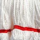 Carlisle Wet Mop Head - Looped End, Microfiber Yarn, White/Red (36942002) thumbnail 3