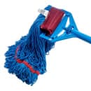Carlisle Wet Mop Head - Looped End, Microfiber Yarn, White/Blue (36942014) thumbnail 4