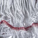Carlisle Wet Mop Head - 4 Ply Synthetic/Cotton Blend Yarn, White/Red (369424B00) thumbnail 3
