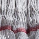 Carlisle Wet Mop Head - Looped-End, 4 Ply Synthetic/Cotton Yarn Blend, White/Red (369425B00) thumbnail 3