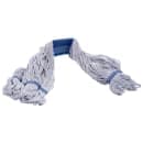 Carlisle Wet Mop Head - 4 Ply, Synthetic/Cotton Blend Yarn, White/Blue (36943000) thumbnail 2
