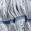 Carlisle Wet Mop Head - 4 Ply, Synthetic/Cotton Blend Yarn, White/Blue (36943000) thumbnail 3