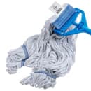 Carlisle Wet Mop Head - 4 Ply, Synthetic/Cotton Blend Yarn, White/Blue (36943000) thumbnail 4