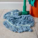 Carlisle Wet Mop Head - 4 Ply Synthetic/Cotton Yarn Blend, Blue/Green (369448B14) thumbnail 5