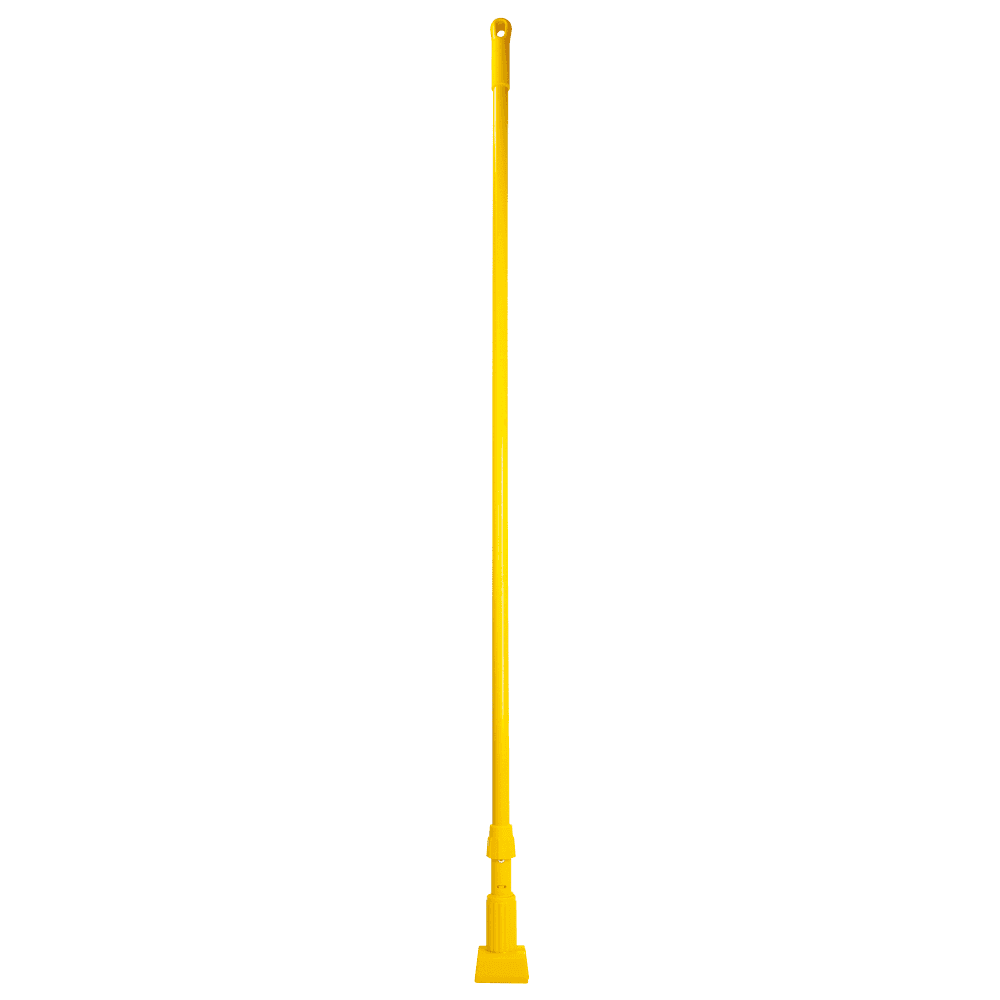 Carlisle 60" Mop Handle - Jaw Style, Fiberglass, Yellow (369475EC04)