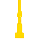 Carlisle 60" Mop Handle - Jaw Style, Fiberglass, Yellow (369475EC04) thumbnail 3
