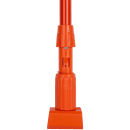 Carlisle 60" Mop Handle - Jaw Style, Fiberglass, Orange (369475EC24) thumbnail 2