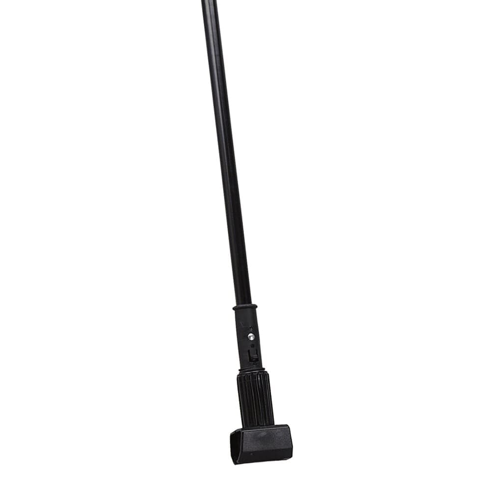 Carlisle 60" Mop Handle - Jaw Style, Vinyl Coated Metal, Black (3697000)