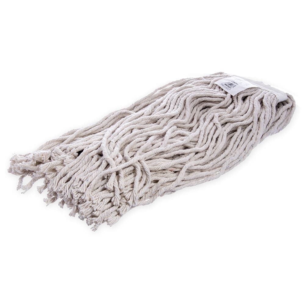 Carlisle Wet Mop Head - #32, Cut End, 8 Ply Natural Cotton Yarn, White (36973200)