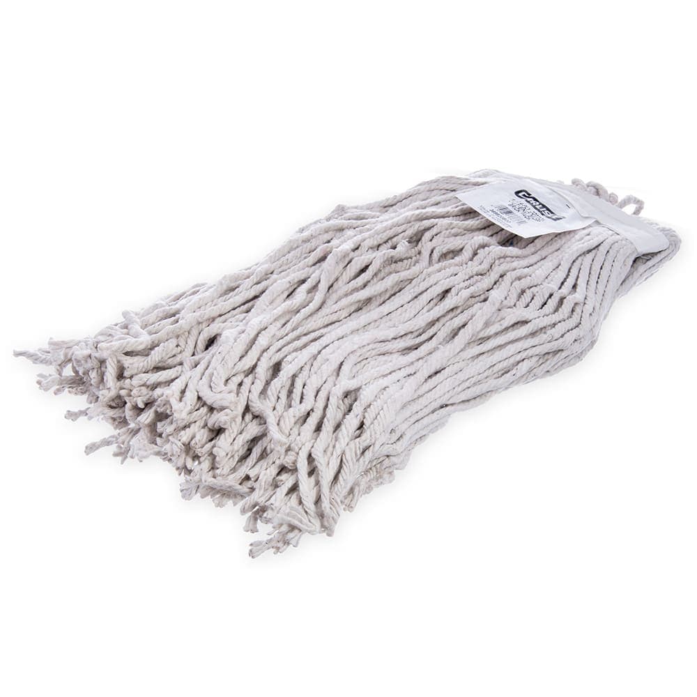 Carlisle Wet Mop Head - #20, Cut End, 4 Ply Natural Cotton Yarn, White (369820B00)