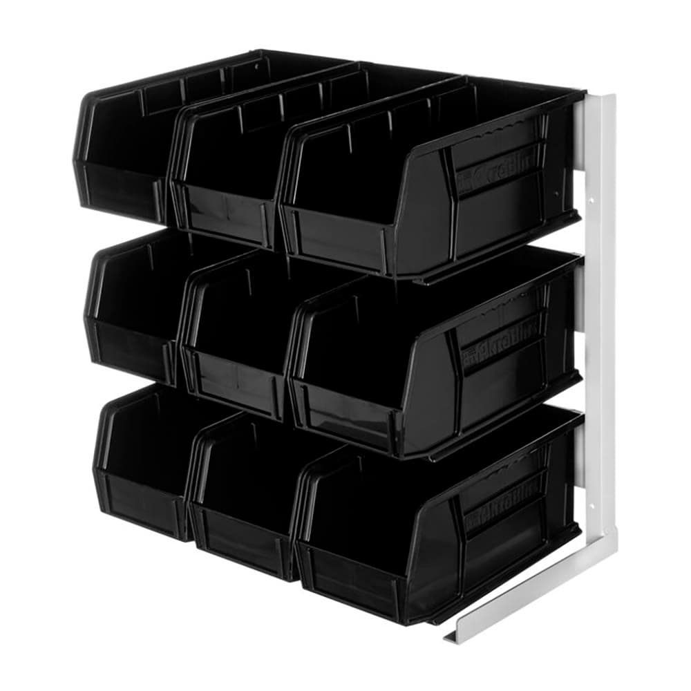 Carlisle Condiment Organizer w/ (19) Bins - Black (381109LG)