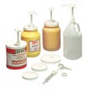 Carlisle Standard Pump Kit w/ (2) Restrictor Clips & (5) Lids, Plastic, White (38310) thumbnail 2