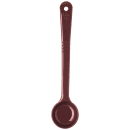 Carlisle 1 1/2 oz Solid Portion Spoon - Long Handle, Poly, Reddish-Brown (395801) thumbnail 2