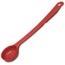 Carlisle 2 oz Perforated Portion Spoon - Long Handle, Poly, Red (396105) thumbnail 6