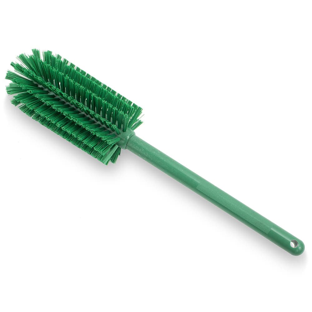 Carlisle 16" Pint Bottle Brush w/ Green Polyester Bristles & Plastic Handle (40001EC09)