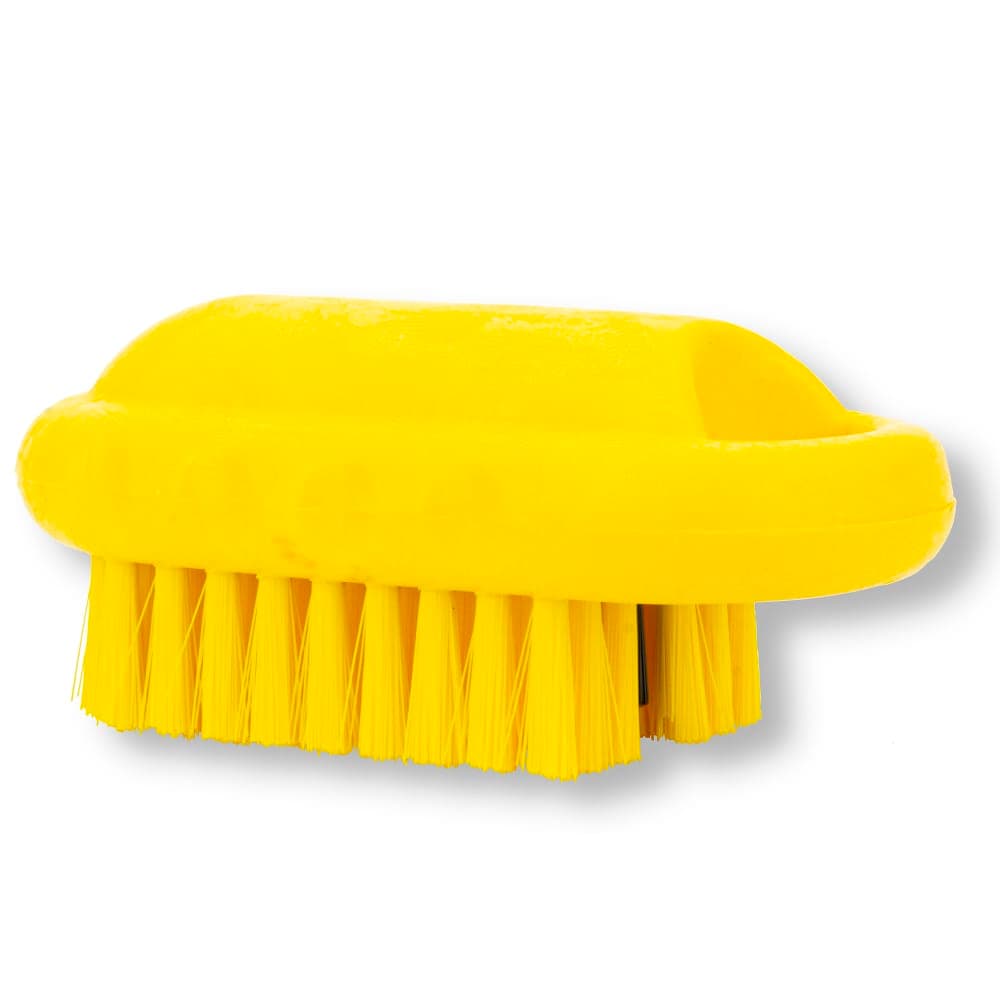 Carlisle 2 1/2" Hand & Nail Brush - Polyester, Yellow (40020EC04)