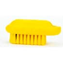 Carlisle 2 1/2" Hand & Nail Brush - Polyester, Yellow (40020EC04) thumbnail 2