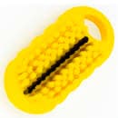 Carlisle 2 1/2" Hand & Nail Brush - Polyester, Yellow (40020EC04) thumbnail 3