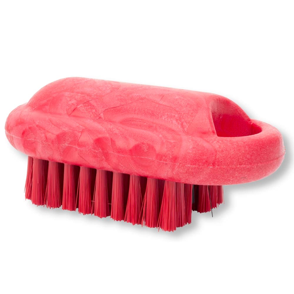 Carlisle 2 1/2" Hand & Nail Brush - Polyester, Red (40020EC05)