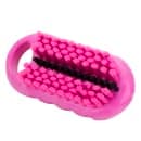 Carlisle 2 1/2" Hand & Nail Brush - Polyester, Pink (40020EC26) thumbnail 4