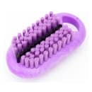 Carlisle 2 1/2" Hand & Nail Brush - Polyester, Purple (40020EC68) thumbnail 3